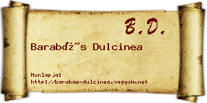 Barabás Dulcinea névjegykártya